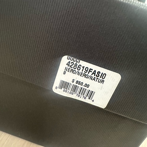 Gucci Princetown black Suede Fur Loafers Size 9 - Picture 3 of 4